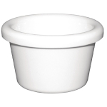 Kristallon Melamine Plain Ramekins White 63mm (12 pack)