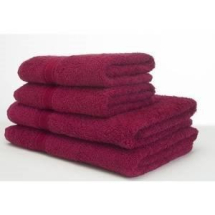 Mirage Bath Towel Burgundy 480gsm - Pack of 3