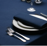 Napkin Hemmed Navy Polyester 20 x 20in(51x51cm)