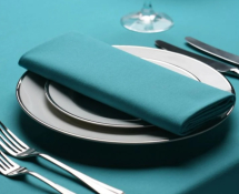 Amalfi Cotton Feel Napkin Turquoise - 51cm x 51cm Amalfi Cotton Feel Napkin Turquoise - 51cm x 51cm