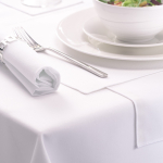White Square Table Cloth 52" x 52" (132cm x 132cm)