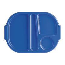 Large Polycarbonate Food Trays Blue 374mm (Pack of 10) Large Polycarbonate Food Trays Blue 374mm (Pack of 10)