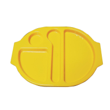 Kristallon Plastic Food Compar tment Tray Large Yellow