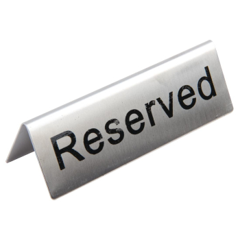 Reserved Table Sign Pack of 10 only