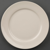 Olympia Ivory Wide Rimmed Plat es 200mm