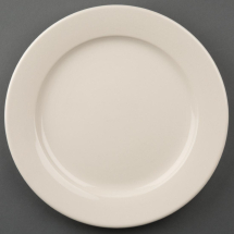 Olympia Ivory Wide Rimmed Plat es 250mm