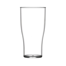 BBP Polycarbonate Nucleated Ha lf Pint Glasses CE Marked