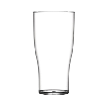 BBP Polycarbonate Nucleated Ha lf Pint Glasses CE Marked