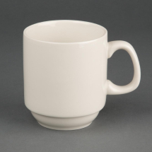 Olympia Ivory Stacking Mugs 285ml 10oz (12 pack) Olympia Ivory Stacking Mugs 285ml 10oz (12 pack)