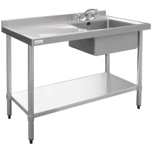 Vogue Stainless Steel Sink Rig ht Hand Bowl 1000x600mm