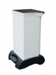 75Ltr Metal Body Sack Holder Plastic Base & Black Lid
