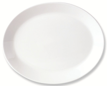 Simplicity White Oval Coupe Plate 25.5cm 10inch Pack 12