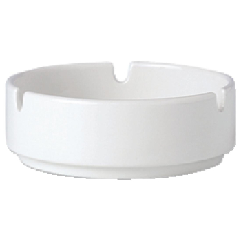 Simplicity White Ashtray Stkg Notch 10.25cm 4Inch Pack 12 Simplicity White Ashtray Stkg Notch 10.25cm 4Inch Pack 12
