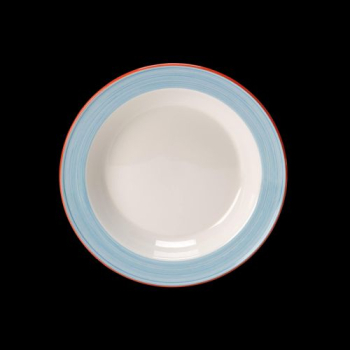 Rio Blue Soup Plate Slim 21.5cm 8 1/2Inch 39.75cl Pack 24 Rio Blue Soup Plate Slim 21.5cm 8 1/2Inch 39.75cl Pack 24