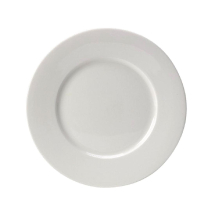 Monaco White Plate Wide Rim 25.5cm 10inch Pack 24