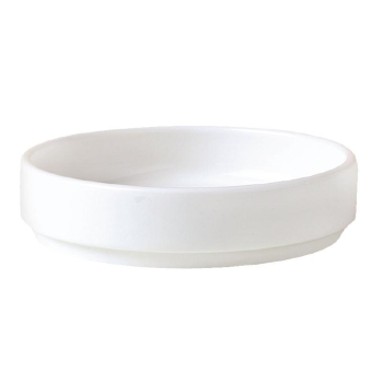 Monaco White Tray Stacking 10.25cm 4Inch Pack 12