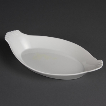 Olympia Whiteware Oval Eared Dishes 320x 177mm (6 pack) Olympia Whiteware Oval Eared Dishes 320x 177mm (6 pack)