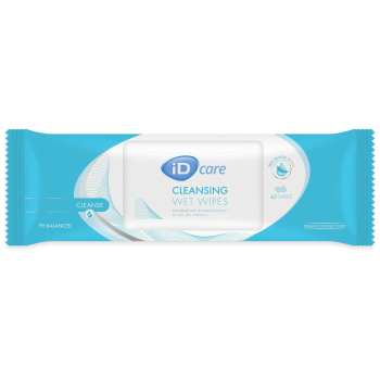 Cleansing Wet Wipes - Case of 8 packs of 63 wipes 20 x 30