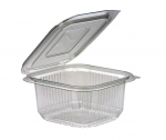 375cc Hinged Clear Plastic Pots - Box of 500