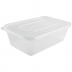 Recyclable Plastic Microwavabl & Lid Medium 650ml (250 Pack)