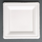 Fiesta Compostable Bagasse Square Plates 204mm (50 Pack)