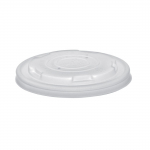 Compostable Hot Food Pot Flat Lids 170ml (Pack of 1000)