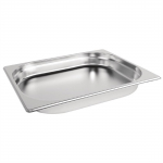 Vogue Stainless Steel 1/2 Gastronorm Tray 40mm (2.5Ltr)