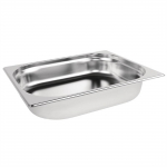 Vogue Stainless Steel 1/2 Gastronorm Tray 65mm (4Ltr)