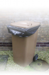 Wheelie Bin Black Sacks 30x46x53" x 25 pack