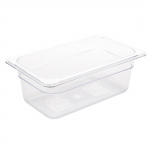 Polycarbonate 1/4 Gastronorm ontainer 100mm Clear (2.4Ltr)
