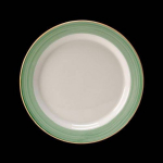 Rio Green Plate Slimline 25.5cm 10" Pack 24