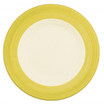 Rio Yellow Plate Slimline 25.5cm 10" Pack 24