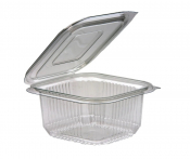 375cc Hinged Clear Plastic Pots - Box of 500