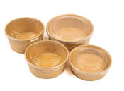 Lids to fit Round Kraft Bowls All Sizes x 300
