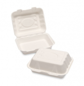 Bagasse HB9 Food Box 7.5 x 6 x 2.5inch - Box of 250