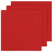2 Ply 1/4 Fold Red Napkins (Box of 2000) - 40cm x 40cm