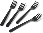 Heavy Duty Black Plastic Forks (Box of 1000)