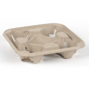 Moulded Pulp 4 Cup Carrier Box of 180