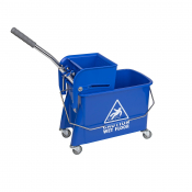 Microspeedy Bucket & Wringer 20L on Castors - Blue