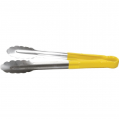 Hygiplas Colour Coded Yellow Serving Tongs 300mm 11inch