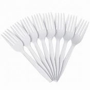 Plastic Fork- White 1000 per p pack