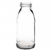 Olympia Glass Milk Bottles 200ml (Pack of 12)