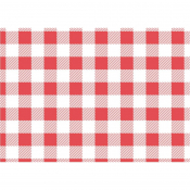 Greaseproof Paper Sheets Red Gingham 250 x 250mm (200 pack)