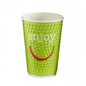 Enjoy Double Wall Disposable Hot Cups 455ml/16oz (560 pack)