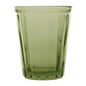 Olympia Cabot Panelled Glass Tumbler Green 260ml(Pack of 6)