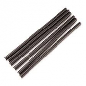 Compostable Paper Cocktail Stirrer Straws Black(250 Pack)