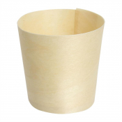 Compostable Wooden Sauce Pots 38ml / 1.25oz (100 pack)