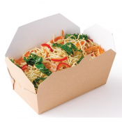 Recyclable Microwavable Food boxes Rectangular 985ml x 250