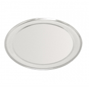 Vogue Aluminium Pizza Tray Wid e Rim 10in