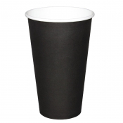 Recyclable Coffee Cups Single Wall Black 455ml/16oz (1000)